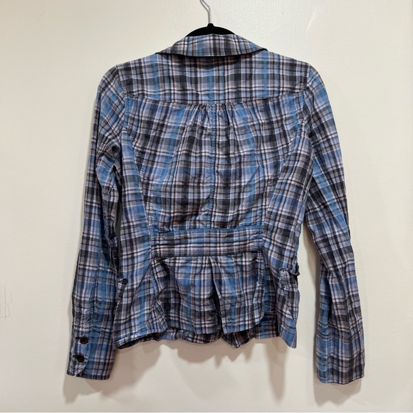Stewart Brown Organic Button Down Plaid Top - Picture 6 of 6